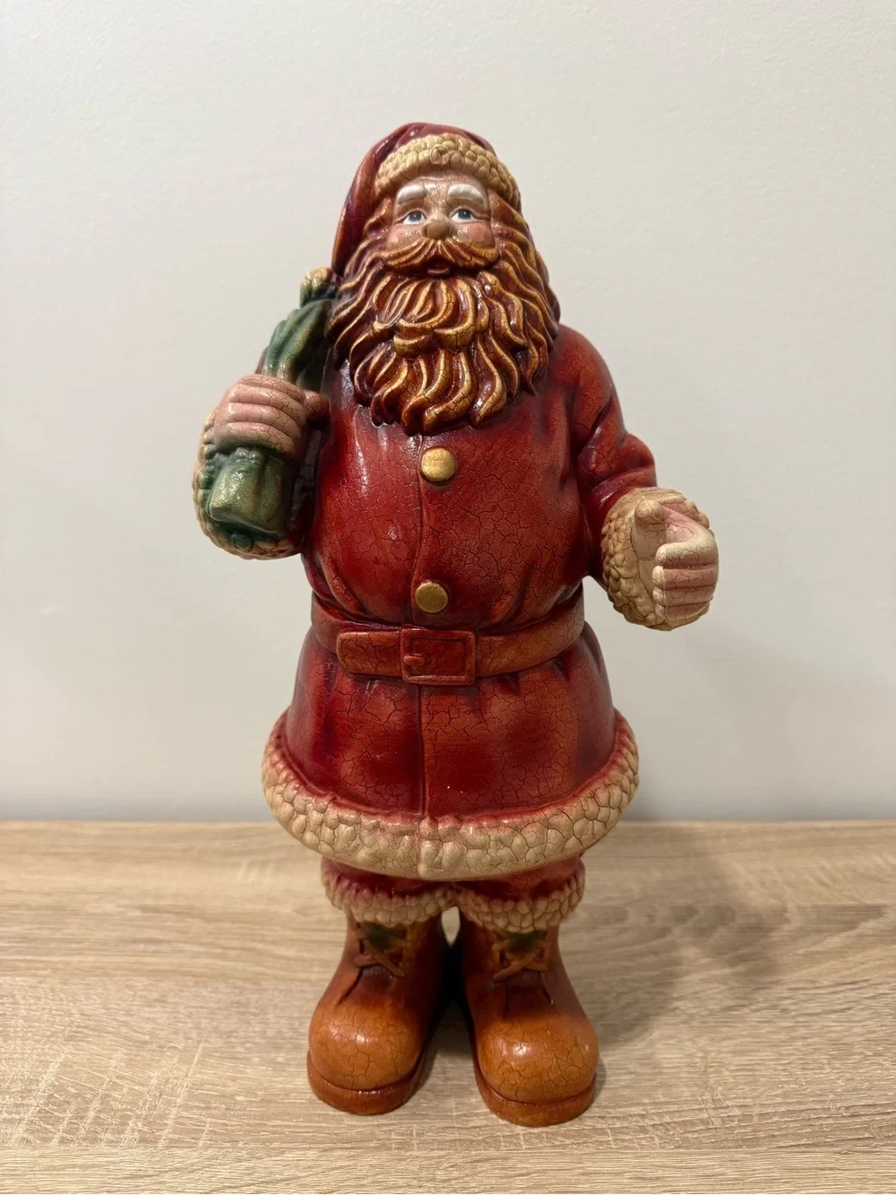 Vintage Old World Santa Claus Figure Large 15